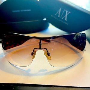 A/X Armani Exchange unisex oversized logo arm sunglasses